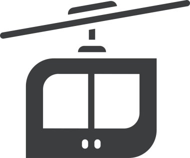 Teleferik. Web simgesi basit illüstrasyon