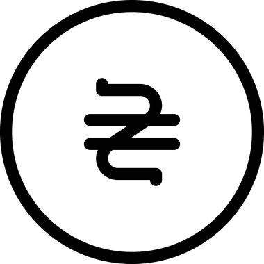 Hryvnia 'da. Web simgesi vektör illüstrasyonu