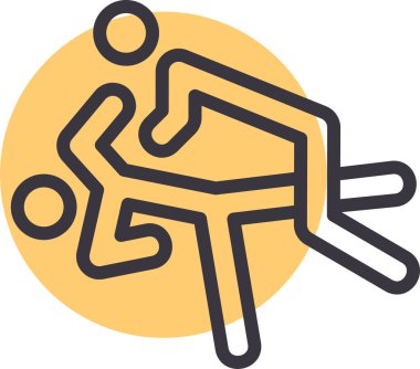 İnsan. Web simgesi basit illüstrasyon