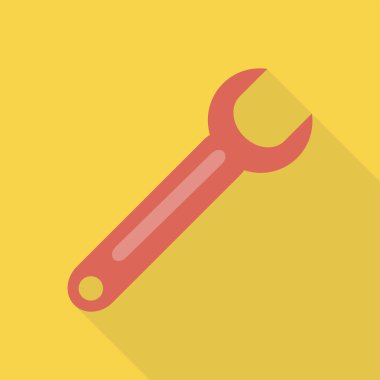 İngiliz anahtarı simgesi. vektör illüstrasyonu