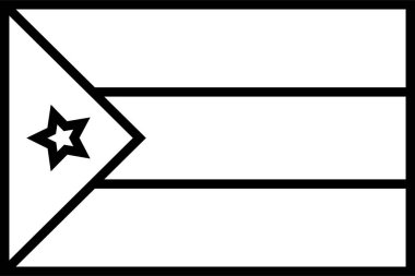 Güney Sudan bayrağı, vektör illüstrasyonu 