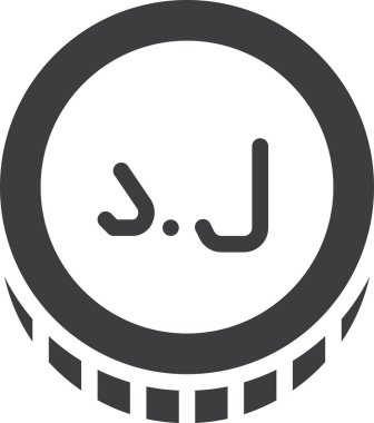 Bir tenis ikonunun vektör illüstrasyonu