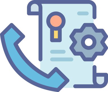 - Telefon. Web simgesi basit illüstrasyon