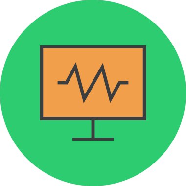 Web simgesi, vektör illüstrasyonunu izle