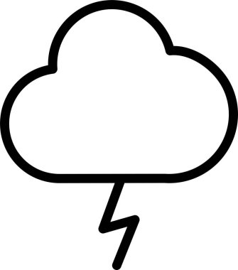 Bulut. Web simgesi basit illüstrasyon