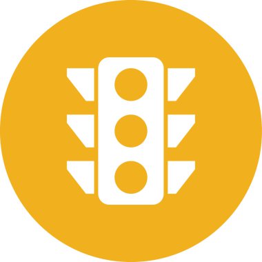 Trafik ışığı simgesi, vektör illüstrasyonu