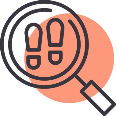 arama web simgesi, basit vektör illüstrasyonu 