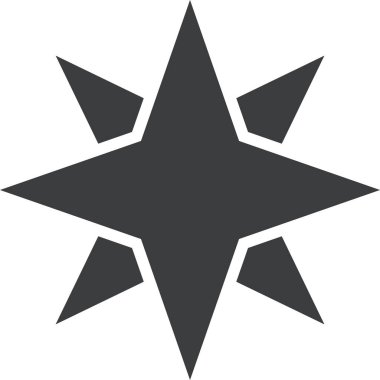 yıldız web simgesi basit tasarım 