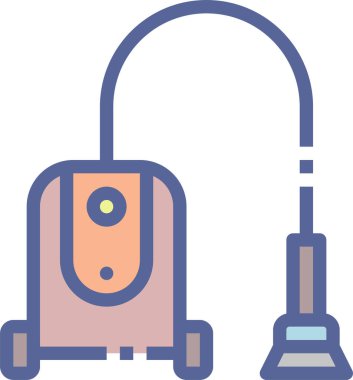 Elektrikli süpürge. Basit resimleme