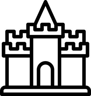 Şato. Web simgesi basit tasarım