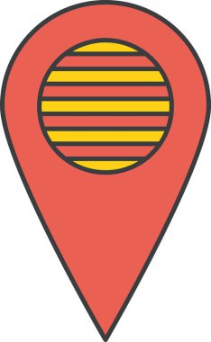 katalonya bayrağı, vektör illüstrasyonu 