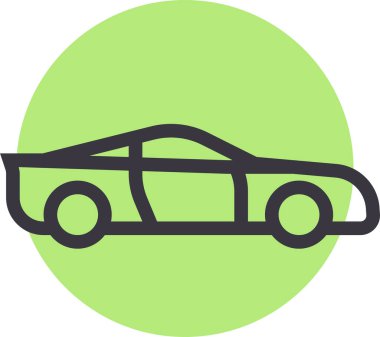 - Araba. Web simgesi basit illüstrasyon