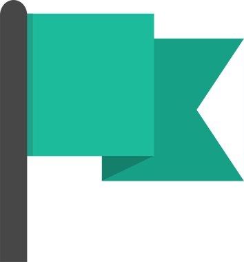 bayrak ikonu vektör illüstrasyonu 