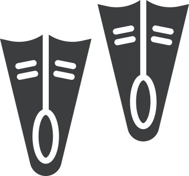 Yüzmek. Web simgesi basit illüstrasyon