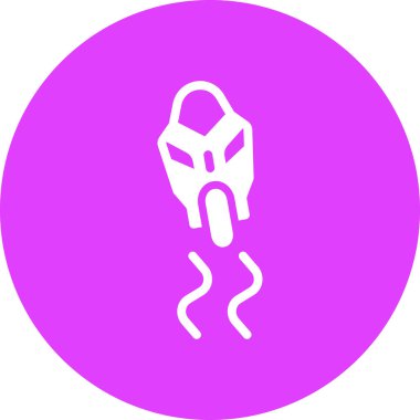 motosiklet web simgesi basit illüstrasyon