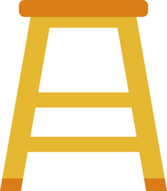 Mobilya. Web simgesi basit illüstrasyon