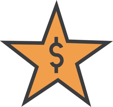 Yıldız. Web simgesi basit illüstrasyon