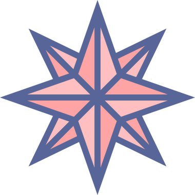 Pusula. Web simgesi basit tasarım 