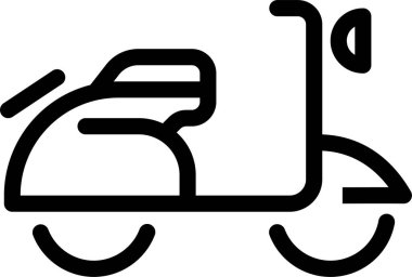 motosiklet web simgesi basit illüstrasyon