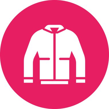 Ceket web simgesi basit tasarım 