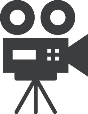 Film. Web simgesi basit illüstrasyon
