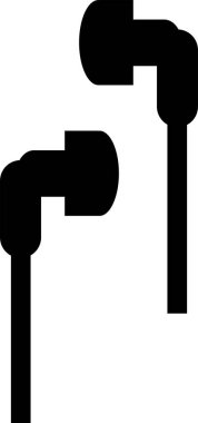 kulaklıklar web simgesi, vektör illüstrasyonu 