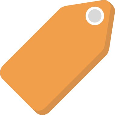 Etiket. Web simgesi basit illüstrasyon 