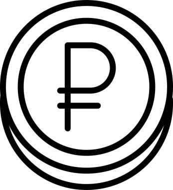 finans ve iş web simgesi, basit vektör illüstrasyonu 