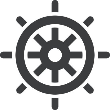 Pusula. Web simgesi basit illüstrasyon