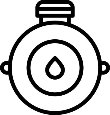 Su. Web simgesi vektör illüstrasyonu