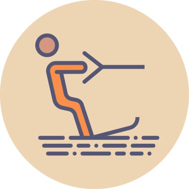 Sörf. Web simgesi basit illüstrasyon