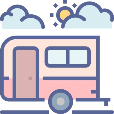 Otobüs. Web simgesi basit illüstrasyon