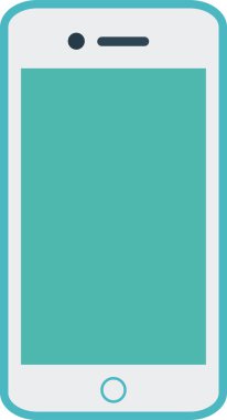 telefon web simgesi basit illüstrasyon