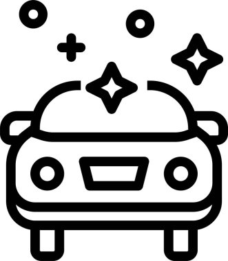 Yıka arabayı. Web simgesi basit illüstrasyon