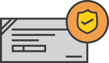 ödeme web simgesi, basit vektör illüstrasyonu