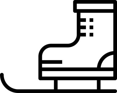 skating icon. simple illustration