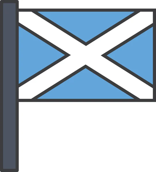 Bandera Del País Escocia Ilustración Vectorial — Vector de stock