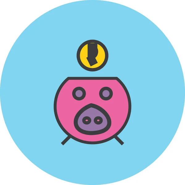 Icono Web Ahorro Ilustración Vectorial Simple — Archivo Imágenes Vectoriales