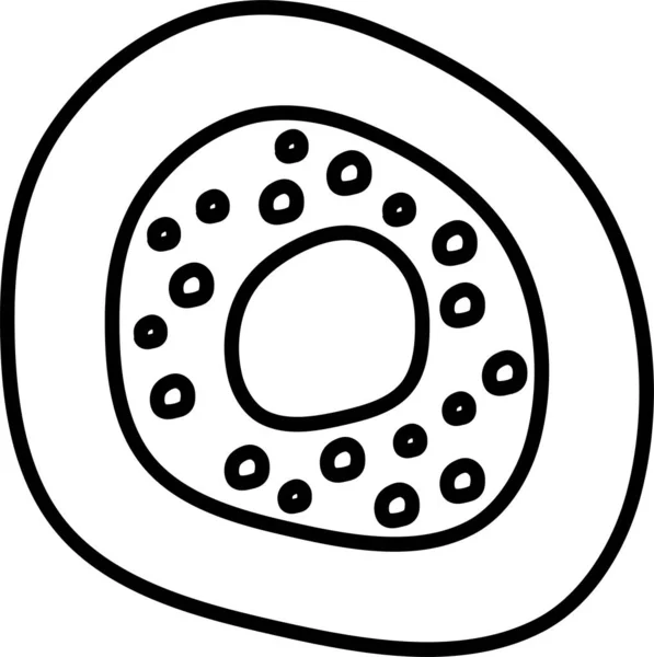 Donut Web Symbol Einfache Illustration — Stockvektor