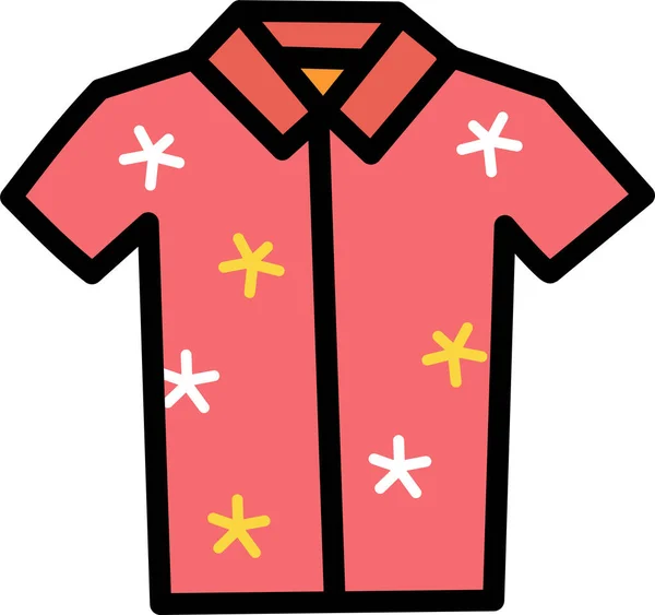 Camisa Icono Web Ilustración Simple — Vector de stock