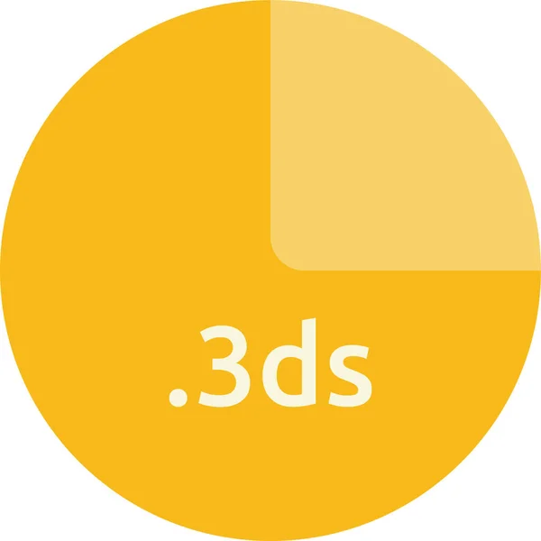 3Dsファイル形式のベクトル図 — ストックベクタ