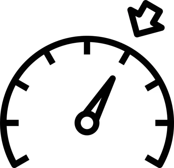 Reloj Icono Web Ilustración Simple — Archivo Imágenes Vectoriales