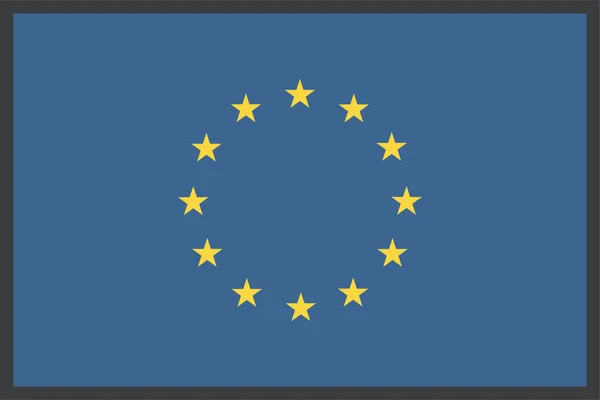Ευρωπαϊκή Ένωση Σημαία Χώρας Διανυσματική Απεικόνιση — Διανυσματικό Αρχείο
