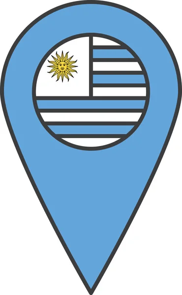 Uruguay Bandera Del País Ilustración Vectores — Archivo Imágenes Vectoriales