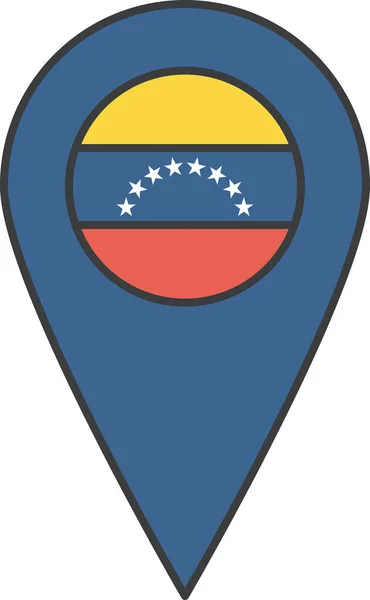 Venezuela Bandera Del País Ilustración Vectorial — Archivo Imágenes Vectoriales