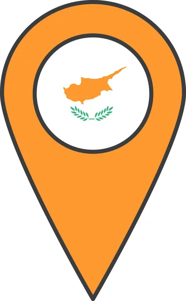 Cyprus Land Vlag Vector Illustratie — Stockvector