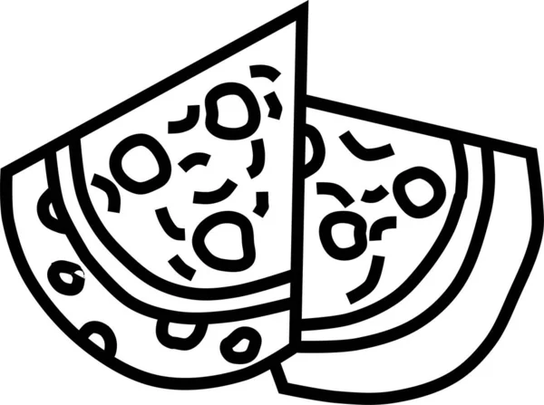 Essen Web Symbol Einfache Illustration — Stockvektor