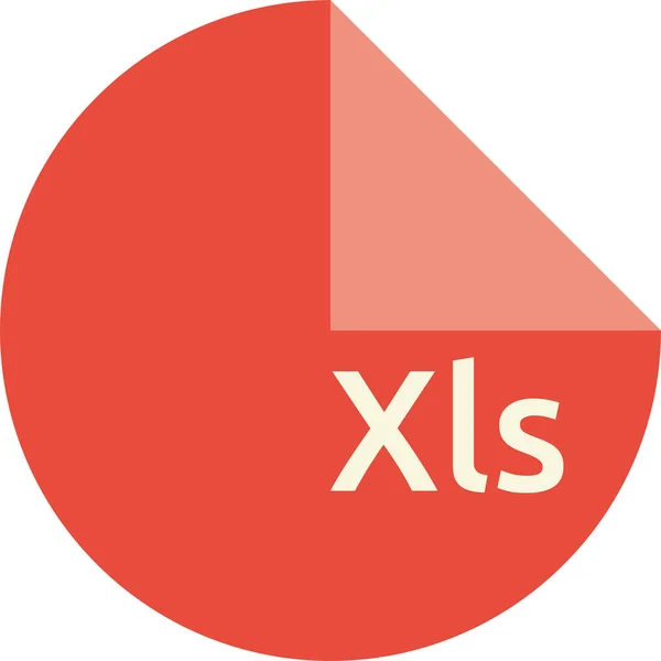 Xls Fájl Vektoros Ábrázolása — Stock Vector