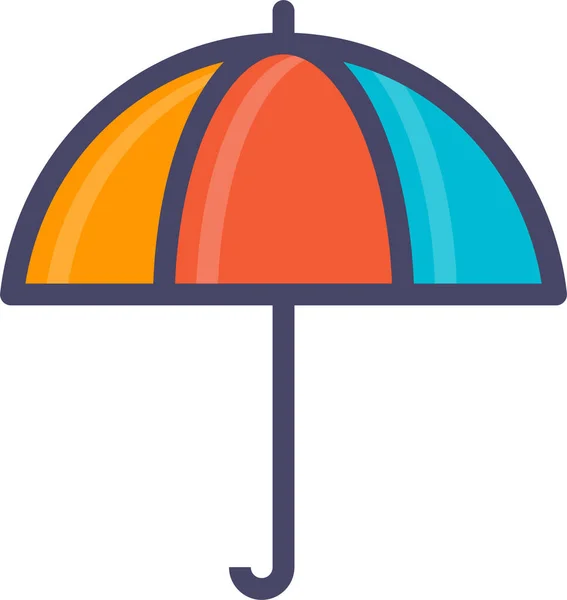 Umbrella Web Icon Simple Illustration — Stock Vector