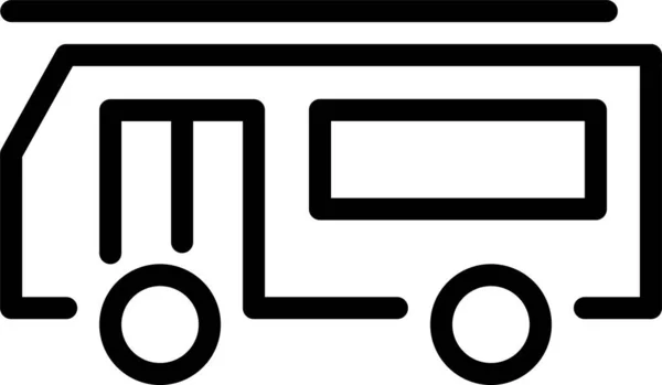 Bestelwagen Eenvoudige Illustratie — Stockvector